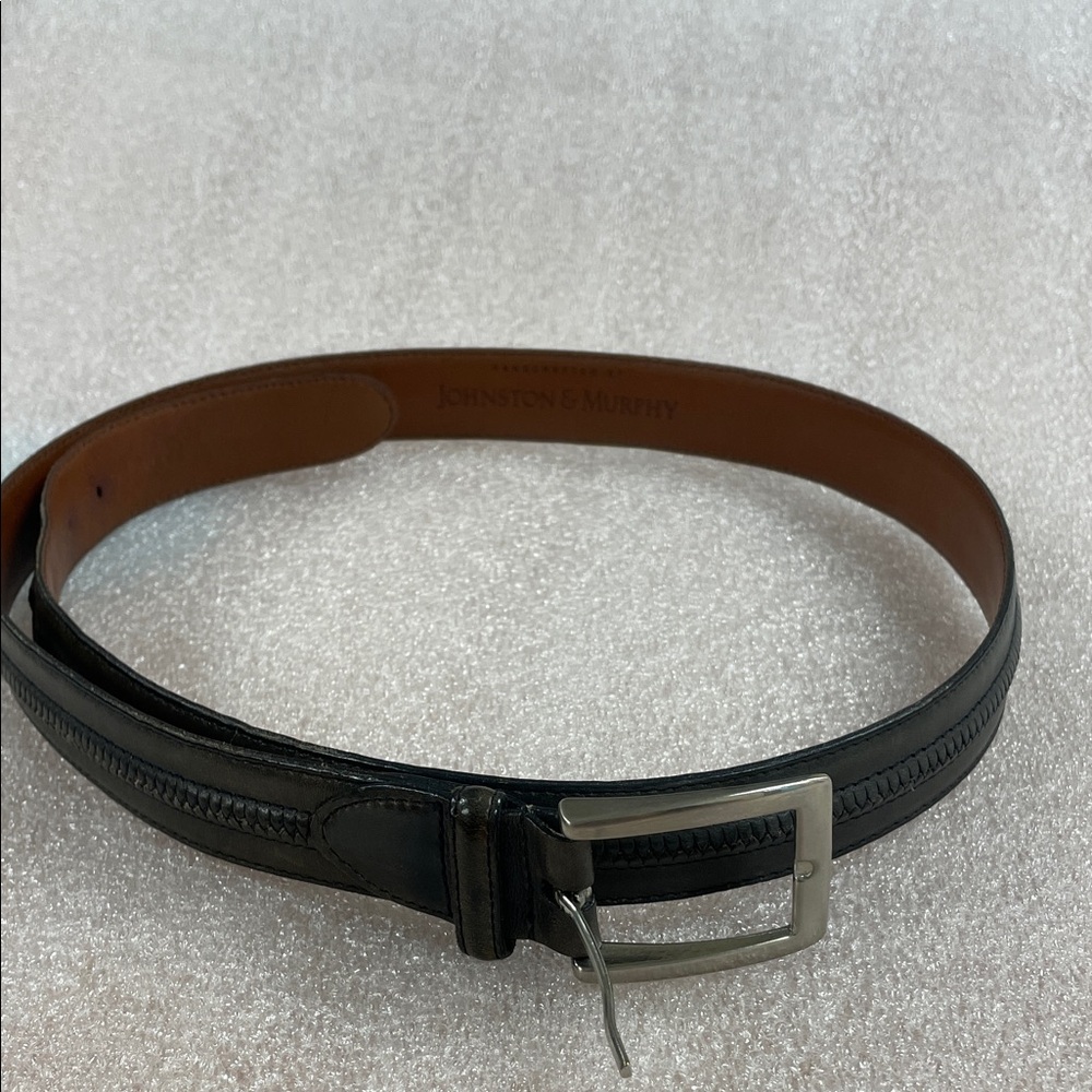 Johnston & Murphy green Leather Belt